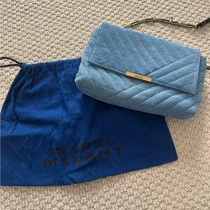 Isabel Marant Teal Quilted Shoulder Bag